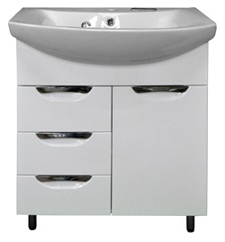 AZARIO Комплект Тумба Loranto Стиль- 70/3 700х860х450 с раковиной Балтика 70 (CS00068934), цвет белый CS00068934 - фото 338222