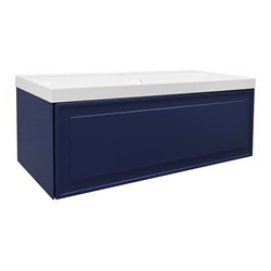 AZARIO Комплект Тумба Belloni 100 1000х450х400 подвесная, механизм открывания Push to Open, с раковиной Астория 100, синий (CS00098076), цвет Синий CS00098076 - фото 338716