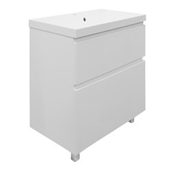 AZARIO Комплект Тумба Viola 80/2Н 800х450х850 напольная, с раковиной Астория 80, белый матовый (CS00097140), цвет белый матовый CS00097140 - фото 338869