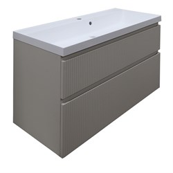 AZARIO Комплект Тумба Viola 100/2 1000х450х650 подвесная, с раковиной Астория 100, бежевый (CS00097150), цвет бежевый CS00097150 - фото 338941