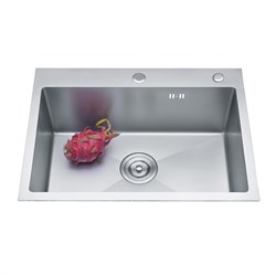 AZARIO Кухонная мойка MIA 600х500х200 нержавеющая сталь, цвет Серебро (AZS6050M) AZS6050M - фото 339450