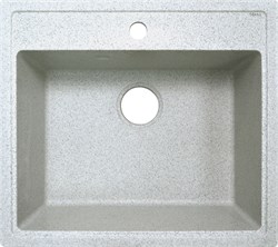 AZARIO Кухонная мойка Litos 570x505x200 искусственный мрамор, цвет Светло серый (CS00078328) CS00078328 - фото 339868