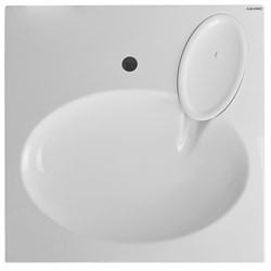 AZARIO Раковина Elegance NEW 600х600х100 литьевой мрамор, сифон в комплекте, белая (CS00086606) CS00086606 - фото 339989