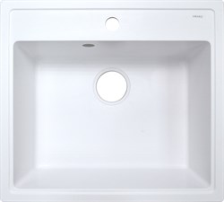 AZARIO Кухонная мойка Litos 570x505x200 искусственный мрамор, цвет Белый (CS00078321) CS00078321 - фото 340007