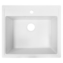 AZARIO Кухонная мойка Litos 570x505x200 искусственный мрамор, цвет Хлопок (CS00079702) CS00079702 - фото 340037