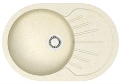 AZARIO Кухонная мойка Flora 730x450x215 искусственный мрамор, цвет бежевый (CS00079912) CS00079912 - фото 340067