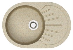AZARIO Кухонная мойка Flora 730x450x215 искусственный мрамор, цвет песочный (CS00079915) CS00079915 - фото 340076