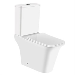 AZARIO Унитаз-компакт  AVERO 660x360х820 напольный, безободковый со смывным механизмом Geberit, бачком и сиденьем микролифт (AZ-1213A-G) AZ-1213A-G - фото 340189