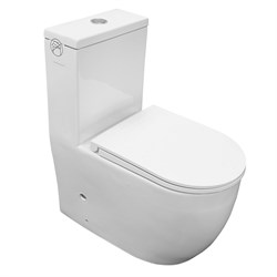 AZARIO Унитаз-моноблок  Velluto, торнадо, с сиденьем микролифт 650*370*775 (AZ-6281) AZ-6281 - фото 340510