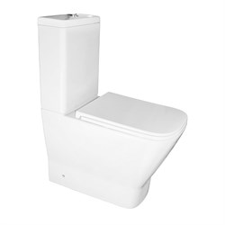 AZARIO Унитаз-компакт  Joy 365х620х805 напольный, безободковый, слив " скрытый Торнадо", с быстросъемным сиденьем микролифт (AZ-2168-UQ3) AZ-2168-UQ3 - фото 340556