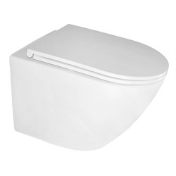 AZARIO Унитаз подвесной  Eclat 520x365x365, безободковый, система слива "Скрытое Торнадо", с быстросъемным сидением микролифт (AZ-2381-A) AZ-2381-A - фото 340772