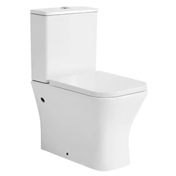 AZARIO Унитаз-компакт  Blaise 385х615х801 напольный, безободковый с быстросъемным сиденьем микролифт (AZ-55-1) AZ-55-1 - фото 341023