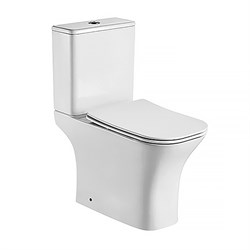 AZARIO Унитаз-компакт  FRETTA SQUARE 650х340х790 напольный, безободковый с бачком и сиденьем микролифт (AZ-5121) AZ-5121 - фото 341294