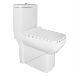 AZARIO Унитаз-моноблок  Zeno 640х365х740 ободковый, с быстросъемным сиденьем Slim микролифт (AZ-1169) AZ-1169 - фото 341511