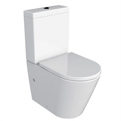 AZARIO Унитаз-компакт  Luana 615х375х840 напольный, безободковый, с сиденьем микролифт (AZ-8593) AZ-8593 - фото 341547