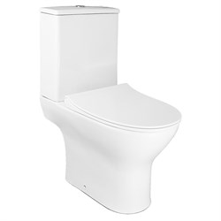 AZARIO Унитаз-компакт  Mist 385х610х800 напольный, безободковый, с быстросъемным сиденьем микролифт (AZ-45) AZ-45 - фото 341998