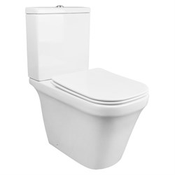 AZARIO Унитаз-компакт  Candy 370х620х780 напольный, безободковый, в комплекте с бачком и сиденьем микролифт (AZ-1503B) AZ-1503B - фото 342213