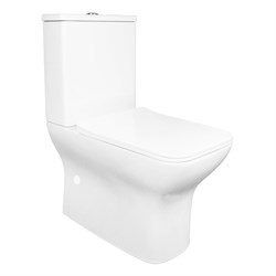 AZARIO Унитаз-компакт  Fresco 360х620х800 напольный, безободковый, с быстросъемным сиденьем микролифт (AZ-8302) AZ-8302 - фото 342373