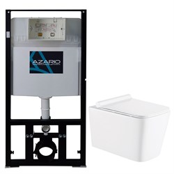 AZARIO Сет Инсталляция 3/6л + подвесной унитаз Mona 530x360x365 с быстросъемным сиденьем "Микролифт" (AZ-8010-1000+AZ-0057) AZ-8010-1000+AZ-0057 - фото 342753