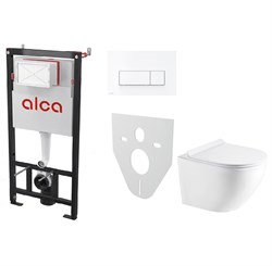 AZARIO Сет инсталляция Alсa AM101/1120-4:1 RU M571-0001 + унитаз Grado AZ-0046N с сиденьем микролифт AM101/1120-4:1 RU M571-0001+AZ-0046N - фото 343004