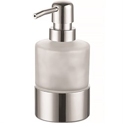 AZARIO Дозатор жидкого мыла NESSY стеклянный настольный, хром (AZ-128-C) AZ-128-C - фото 343643
