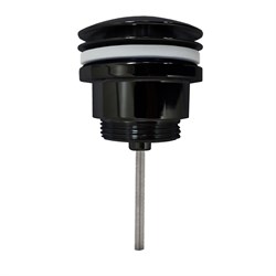 AZARIO Донный клапан для раковины, CLIC-CLAC, 1 1/4, латунь, черный (AZ-105-BL) AZ-105-BL - фото 344991