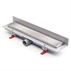 AZARIO Душевой лоток D40 Klasik 750 мм пристенный, боковой слив, пластиковый, рамка и решетка из нержавеющей стали (AZ-CH 750 KN2) AZ-CH 750 KN2 - фото 345738