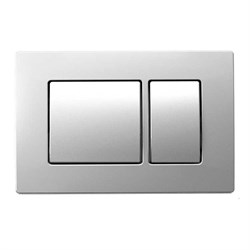 AZARIO Кнопка смыва двойная, хром матовый (AZ-8200-0030) AZ-8200-0030/P43-0110-0025 - фото 345813