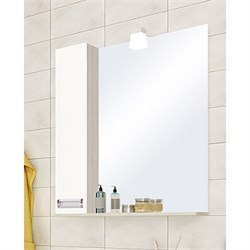 AQUATON Зеркало-Шкаф БЕККА 70 белый дуб (1A214702BAC20) 1A214702BAC20 - фото 346865