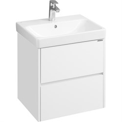 AQUATON Тумба под раковину Сканди 55 532x510x427 подвесная, белая (1A251701SD010) 1A251701SD010 - фото 347171