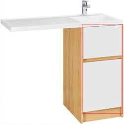 AQUATON Фасад для тумбы Лондри 40 Белый (1A274901LH010) 1A274901LH010 - фото 347282