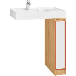 AQUATON Фасад для тумбы Лондри 20 белый (1A275001LH010) 1A275001LH010 - фото 347329
