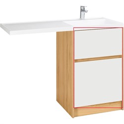 AQUATON Фасад для тумбы Лондри 60 Белый (1A274801LH010) 1A274801LH010 - фото 347367