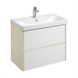 AQUATON Тумба под раковину Сканди 80 белый, дуб верона (1A283001SDB20) 1A283001SDB20 - фото 347681