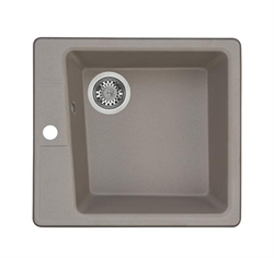 AQUATON Кухонная мойка Парма 510х470х175 мм., серый шелк (1A713032PM250) 1A713032PM250 - фото 348384