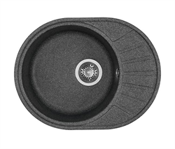 AQUATON Кухонная мойка Чезана, графит (1A711232CS210) 1A711232CS210 - фото 348420