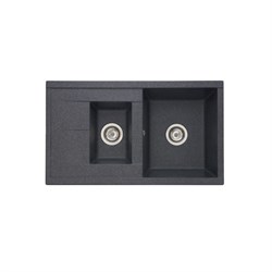 AQUATON Кухонная мойка Делия 87, 2 чаши, графит (1A716232DE210) 1A716232DE210 - фото 348639