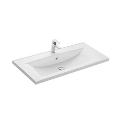 AQUATON Раковина Айрис 100, белая (1A723031AG010) 1A723031AG010 - фото 348671