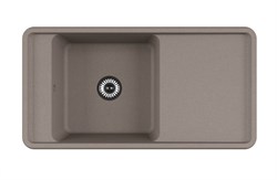 AQUATON Мойка для кухни Беллис 97 серый шёлк (1A725132BS250) 1A725132BS250 - фото 348748