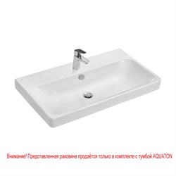 AQUATON Раковина мебельная Santek Адриана 80 отверстие под смеситель (1WH501772) 1WH501772 - фото 348914