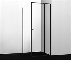 WASSERKRAFT Dill 61S19 Душевой уголок квадратный, размер 100х100 см, стекло прозрачное 6 мм, профиль черный - фото 34893