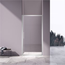 VINCEA Slim 8mm Душевая дверь распашная ширина 90 см, профиль - хром / стекло - прозрачное VDP-4SL900CL - фото 351571