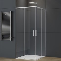 VINCEA Soft 2 Душевой уголок квадратный размер 90x90 см, двери раздвижные, профиль - хром / стекло - прозрачное VSS-3SO2900CL - фото 352963