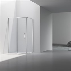 VINCEA Slim 8mm Душевой уголок прямоугольный размер 90x120 см, двери распашные, профиль - хром / стекло - прозрачное VSR-4SLP9012CL - фото 353359
