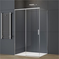 VINCEA Soft 2 Душевой уголок прямоугольный размер 120x90 см, двери раздвижные, профиль - хром / стекло - прозрачное VSR-3SO29012CL - фото 353784