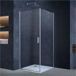 VINCEA Alpha Душевой уголок прямоугольный размер 95x90 см, двери раздвижные, профиль - хром / стекло - прозрачное VSR-3ALP9095CL - фото 354171