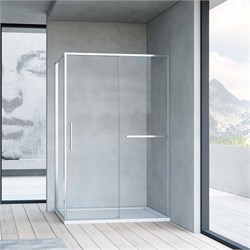 VINCEA Slim Soft Душевой уголок прямоугольный размер 130x80 см, двери раздвижные, профиль - хром / стекло - прозрачное VSR-1SS8013CL - фото 354611