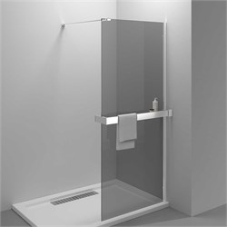 VINCEA Walk in HR Душевая перегородка ширина 90 см, профиль - хром / стекло - тонированное VSW-4HR900CG - фото 356665
