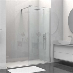 VINCEA Walk in HS Душевая перегородка ширина 90 см, профиль - хром / стекло - прозрачное VSW-1HS900CL - фото 356819