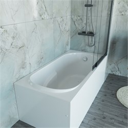 VINCEA Ванна акриловая VBT-2A150-LG с ножками 1500*750*470, пристенная, цвет белый VBT-2A150-LG